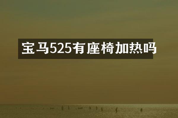 宝马525有座椅加热吗