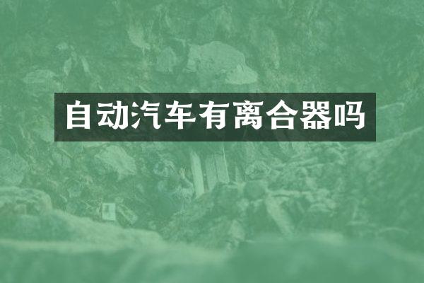 自动汽车有离合器吗