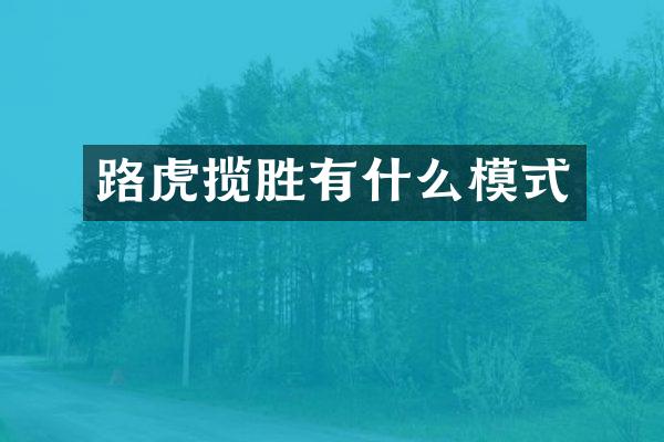 路虎揽胜有什么模式