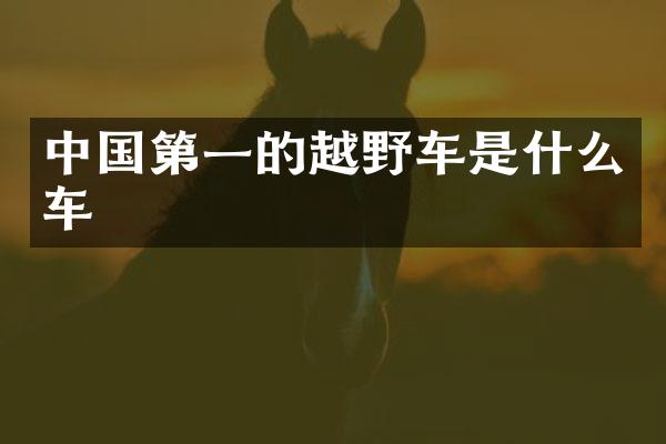 中国第一的越野车是什么车