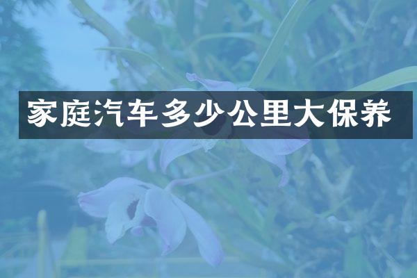 家庭汽车多少公里大保养