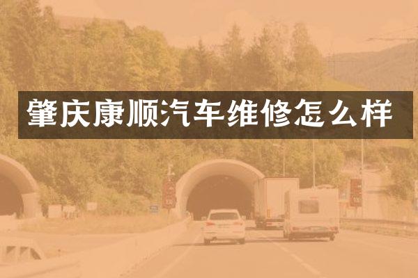 肇庆康顺汽车维修怎么样