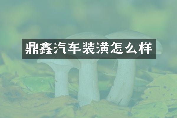 鼎鑫汽车装潢怎么样