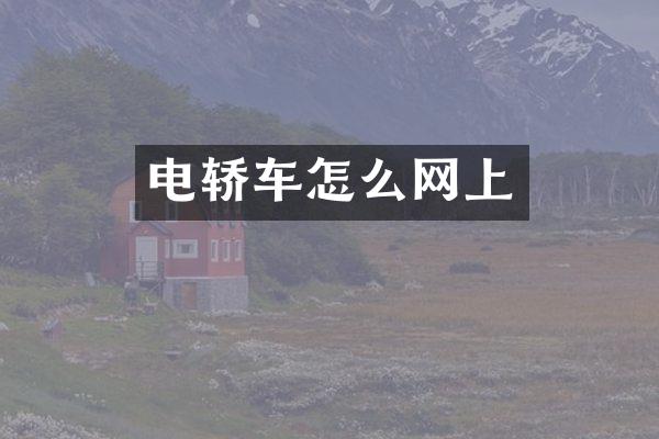 电轿车怎么网上