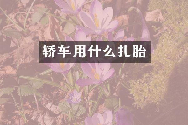 轿车用什么扎胎