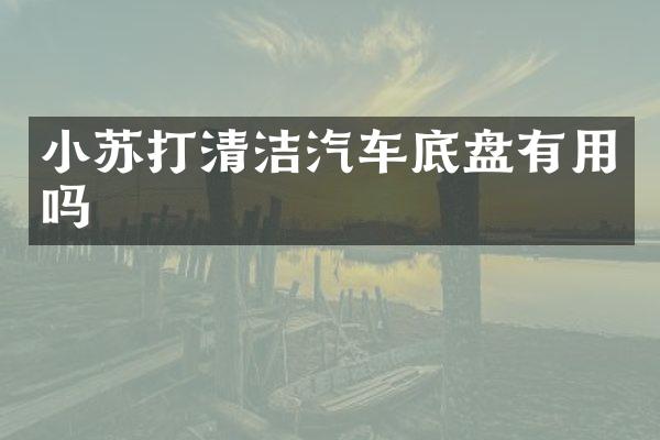 小苏打清洁汽车底盘有用吗