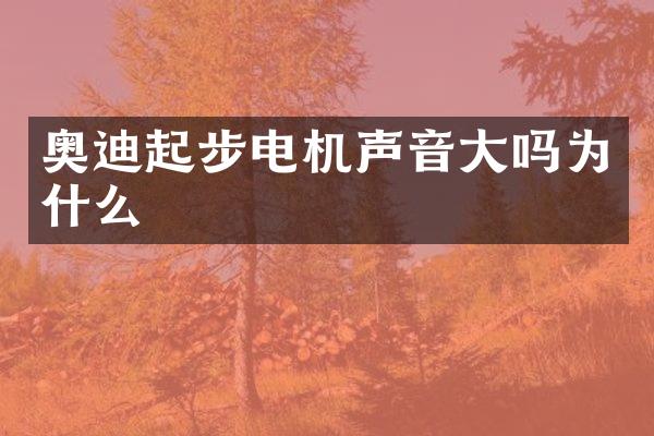 奥迪起步电机声音大吗为什么