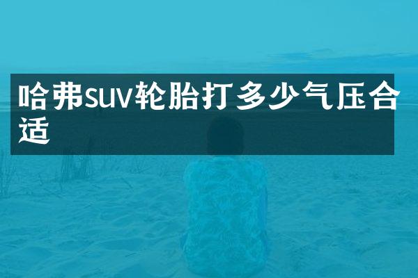 哈弗suv轮胎打多少气压合适