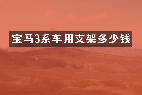 宝马3系车用支架多少钱