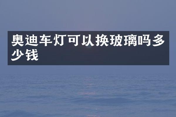 奥迪车灯可以换玻璃吗多少钱