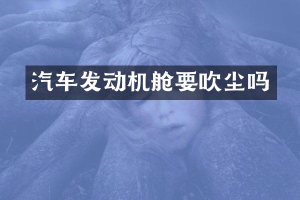 汽车发动机舱要吹尘吗