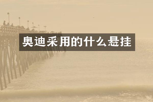 奥迪采用的什么悬挂