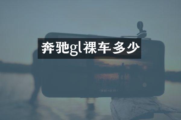 奔驰gl裸车多少