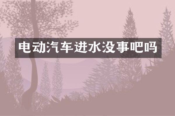 电动汽车进水没事吧吗