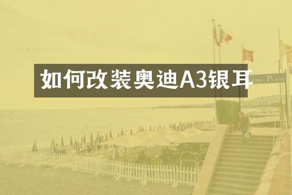 如何改装奥迪A3银耳