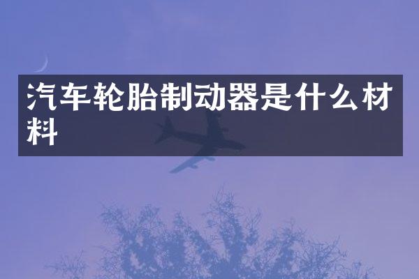 汽车轮胎制动器是什么材料