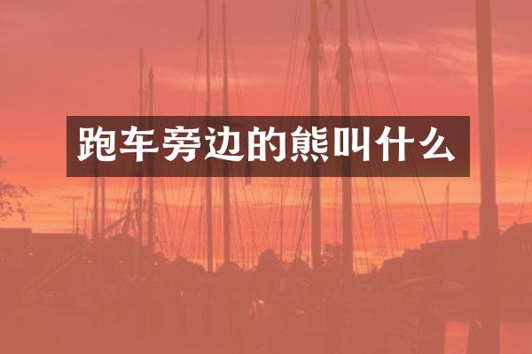 跑车旁边的熊叫什么