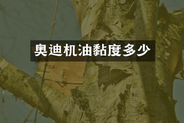 奥迪机油黏度多少