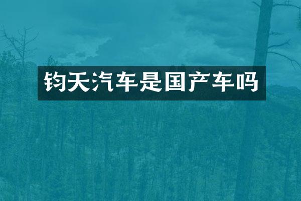 钧天汽车是国产车吗