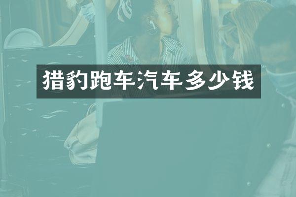 猎豹跑车汽车多少钱