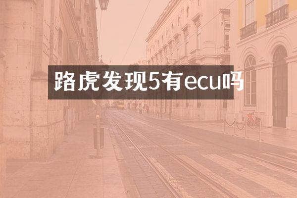 路虎发现5有ecu吗