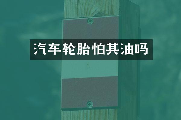 汽车轮胎怕其油吗