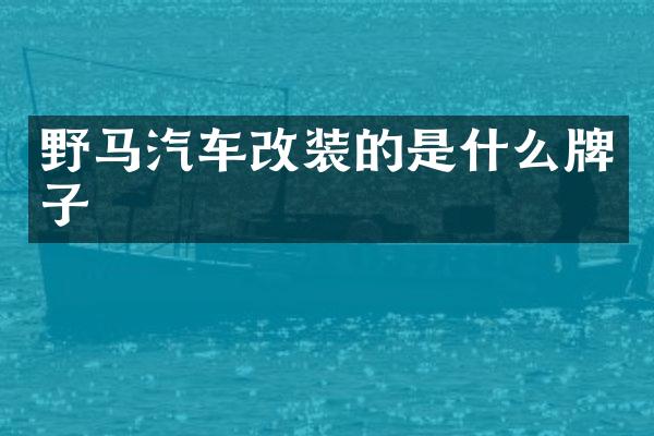 野马汽车改装的是什么牌子
