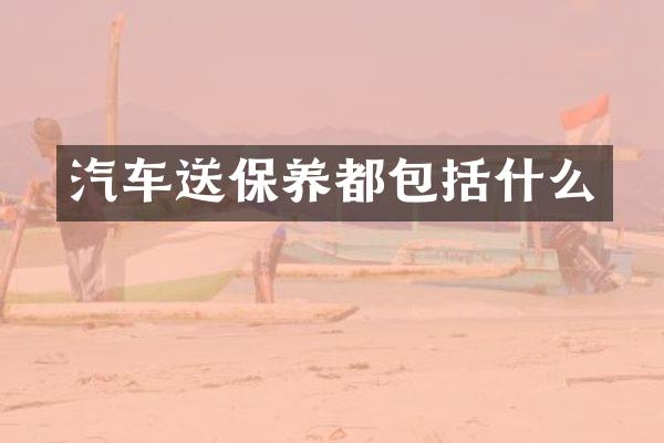 汽车送保养都包括什么