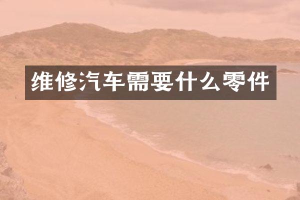 维修汽车需要什么零件
