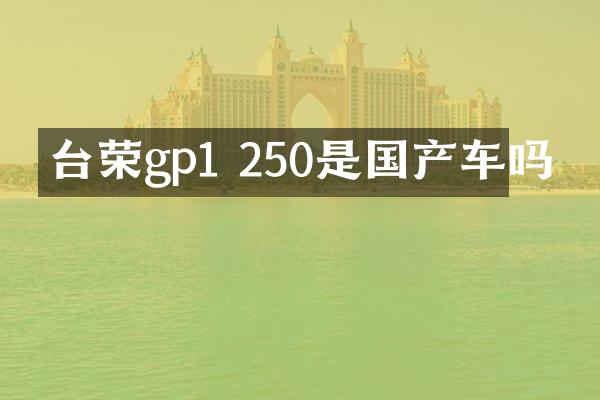 台荣gp1 250是国产车吗