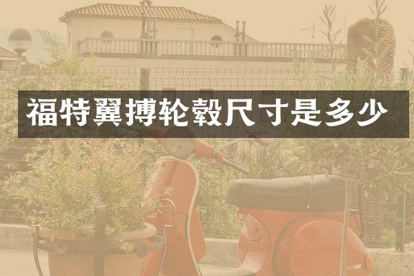 福特翼搏轮毂尺寸是多少