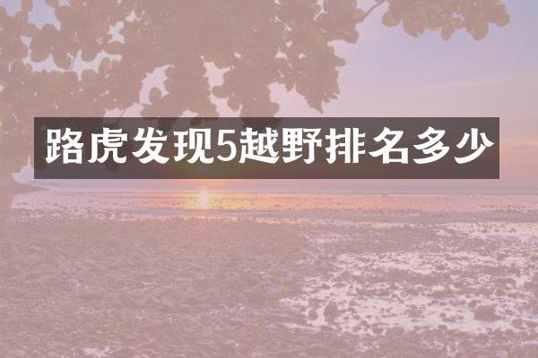 路虎发现5越野排名多少