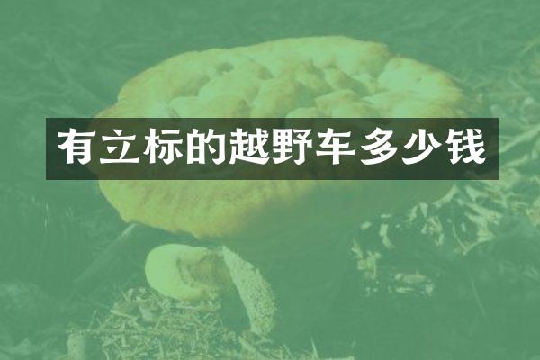 有立标的越野车多少钱