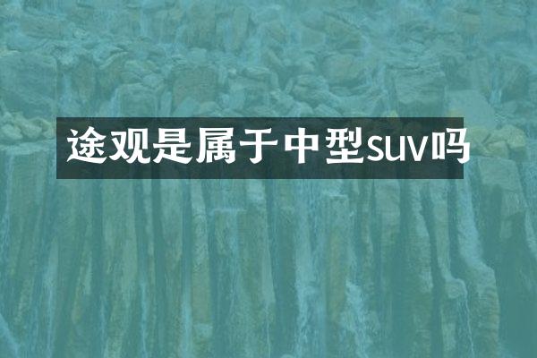 途观是属于中型suv吗