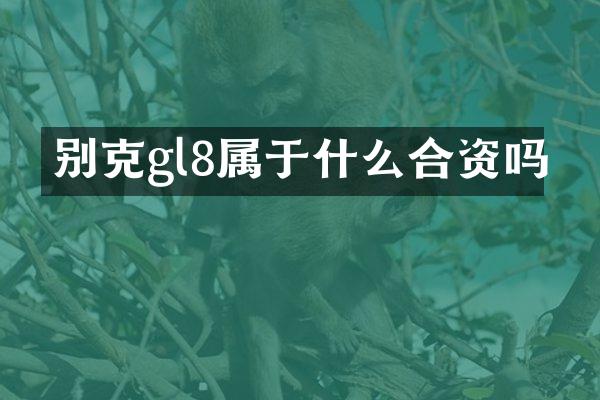 别克gl8属于什么合资吗