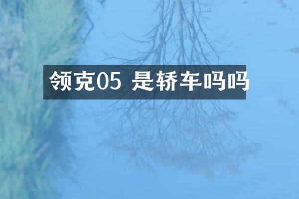 领克05 是轿车吗吗