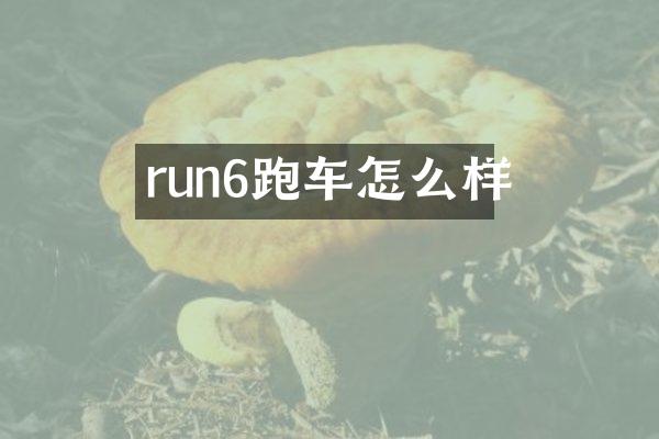 run6跑车怎么样