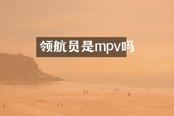 领航员是mpv吗