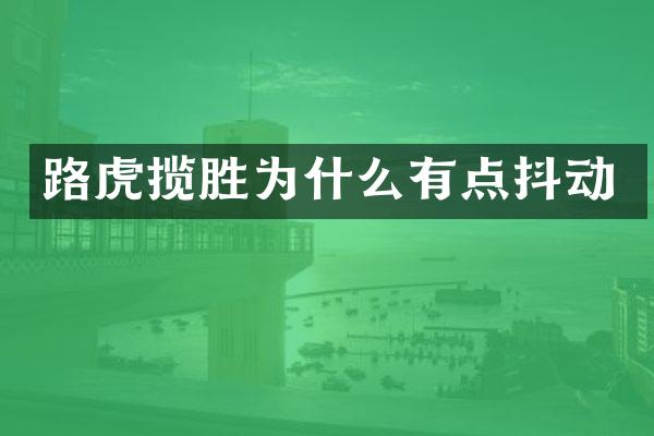 路虎揽胜为什么有点抖动