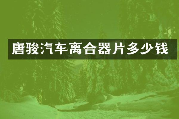 唐骏汽车离合器片多少钱