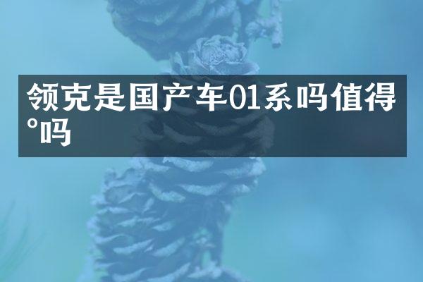领克是国产车01系吗值得买吗