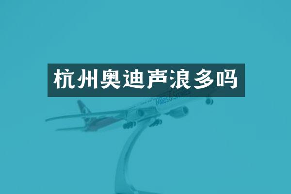 杭州奥迪声浪多吗