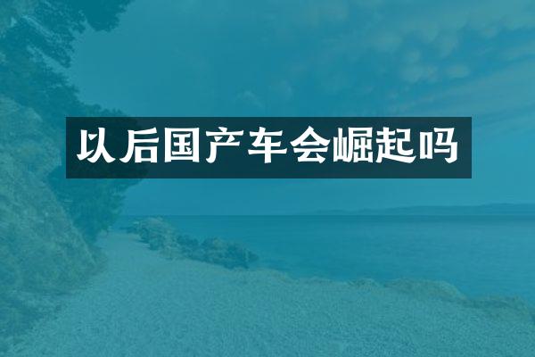以后国产车会崛起吗