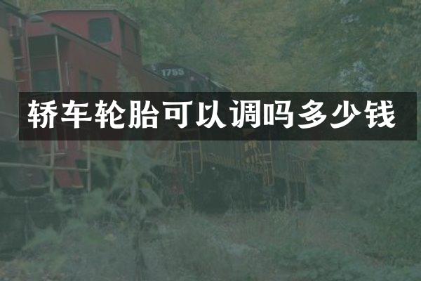 轿车轮胎可以调吗多少钱