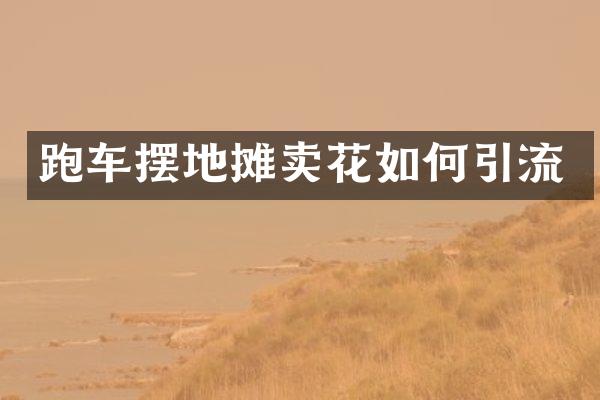跑车摆地摊卖花如何引流