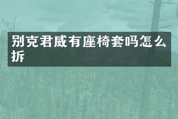 别克君威有座椅套吗怎么拆