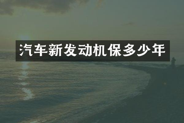 汽车新发动机保多少年