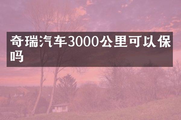 奇瑞汽车3000公里可以保养吗