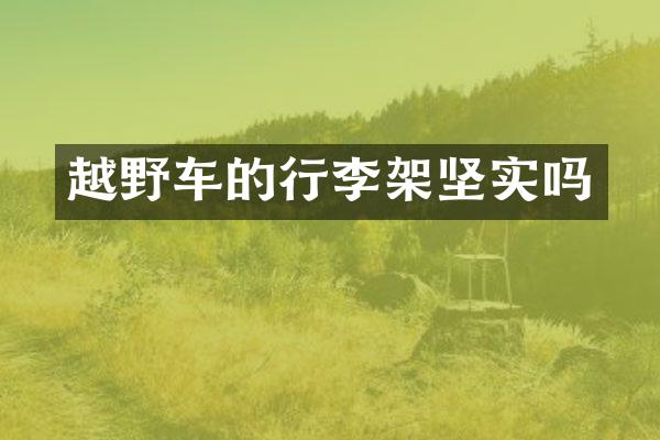 越野车的行李架坚实吗