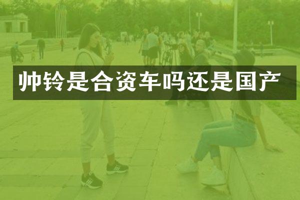 帅铃是合资车吗还是国产